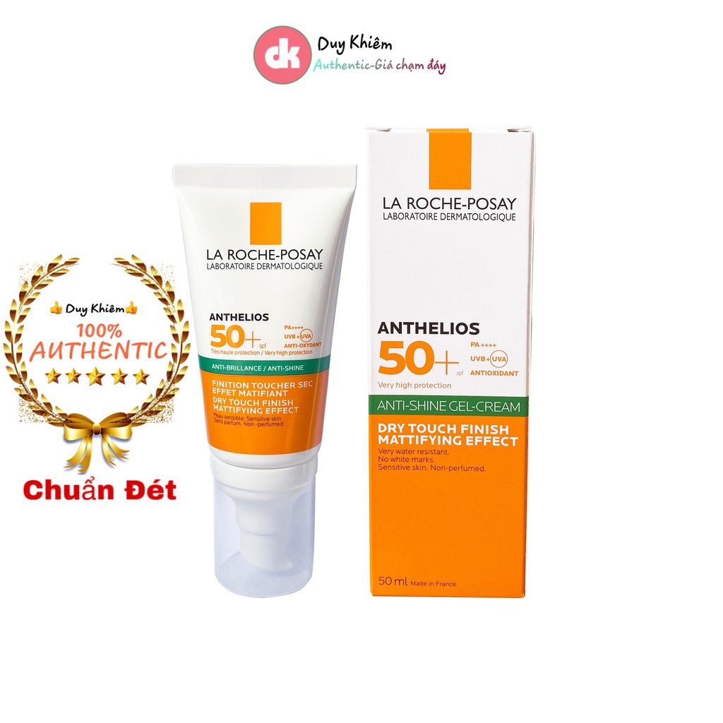 Kem Chống Nắng La Roche-Posay Anthelios Anti-shine Gel-cream Dry Touch Finish Mattifying Effect SPF 50+ 50ml