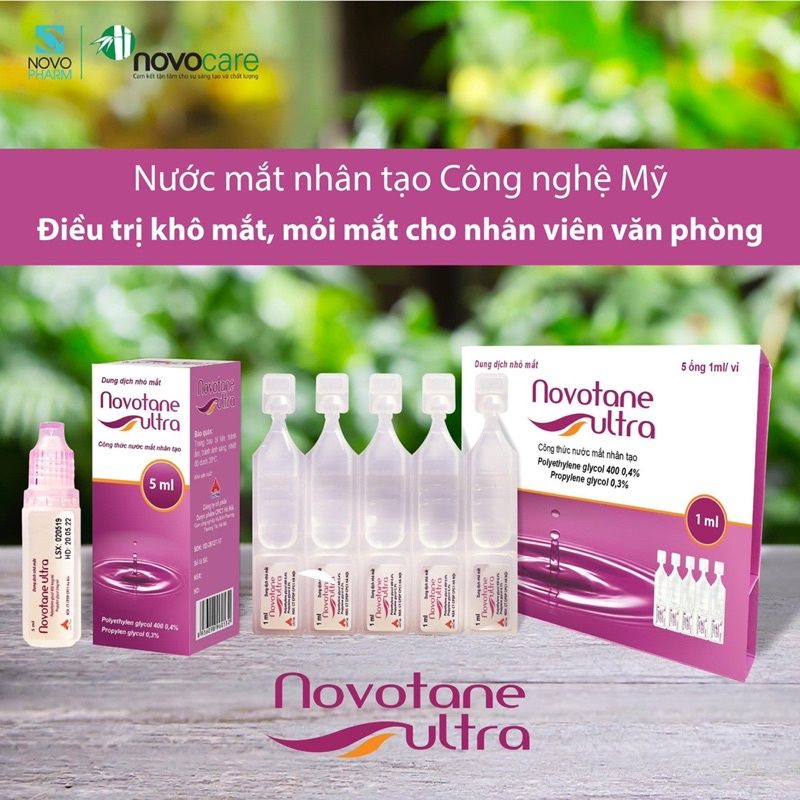 NOVOTANE ULTRA nước mắt nhân tạo hỗ trợ giữ ẩm mắt lọ 5ml