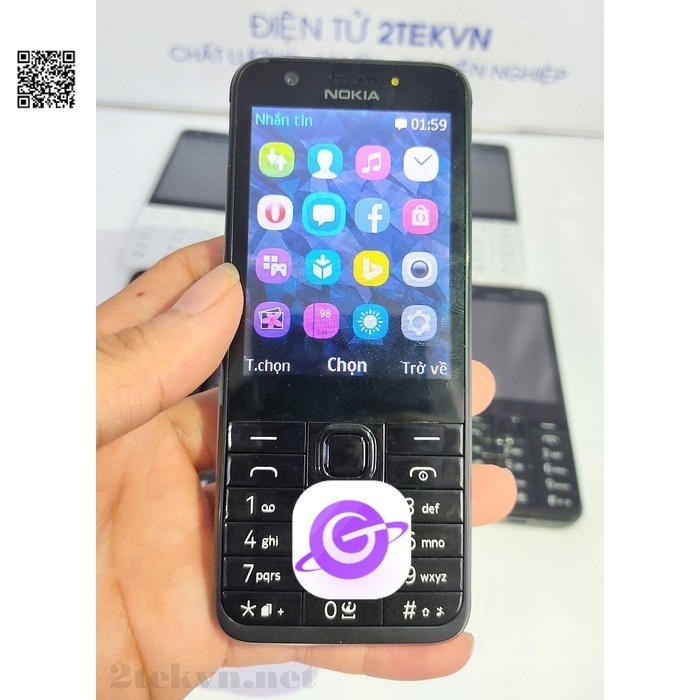 An Điện thoại Nokia 230 có 2 SIM giá rẻ vỏ mới MH 2.8 in Pin 1200 mAh bh 12 tháng tieu thuong