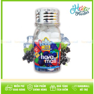 [HÀNG CHÍNH HÃNG] Kẹo The Icee Vị Lý Chua Đen Hủ 23gr - Black Currant Flavoured Candy