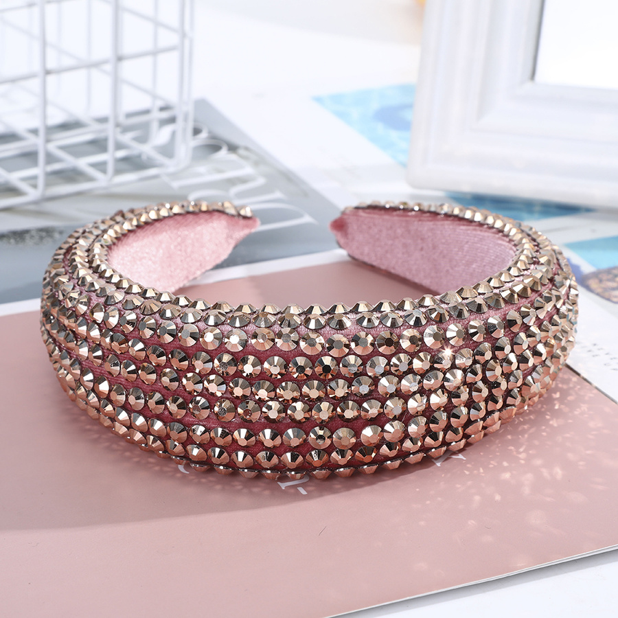 Băng Đô Cài Tóc Bản Rộng Đính Đá Thời Trang Cho Nữ