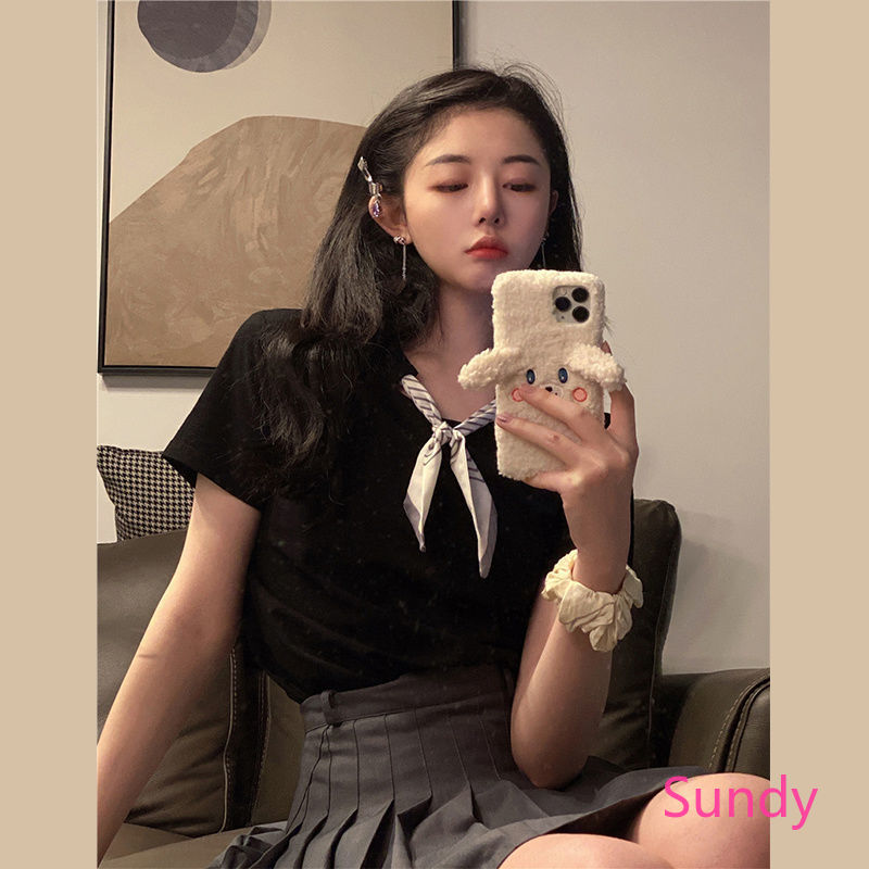 Áo thun dáng rộng thời trang mùa hè phong cách Hàn Quốc cho nữ