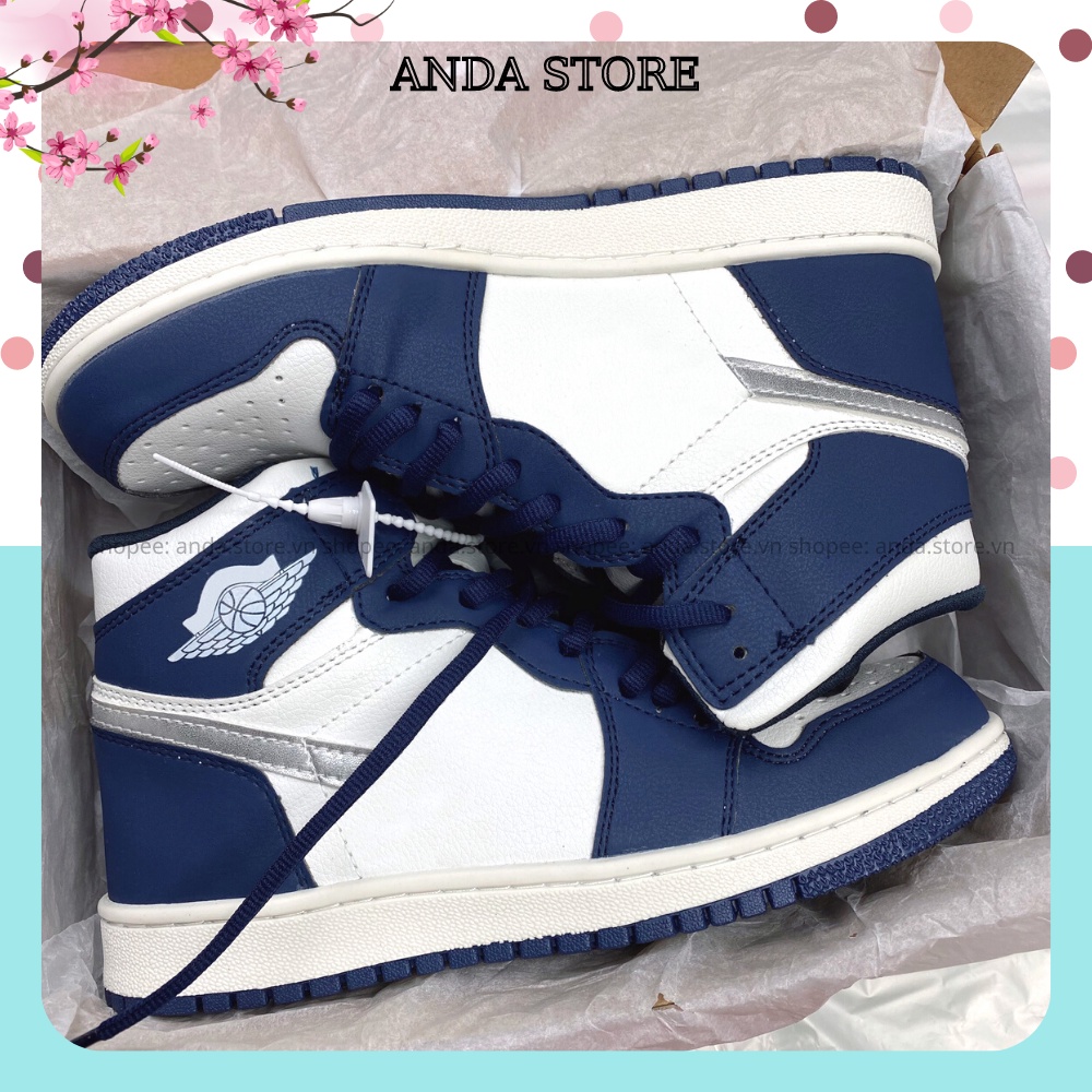 Giày Thể Thao Nam Nữ, Giày Sneaker Xanh Navy Cao Cổ Full Box Bill ANDA_STORE_VN | BigBuy360 - bigbuy360.vn