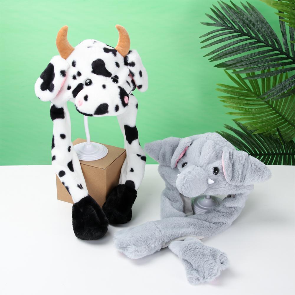 Nón Tai Thỏ Giữ Ấm Mùa Đông Có Túi Khí Và Di Chuyển Được