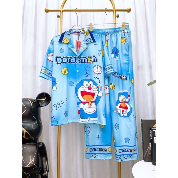 Đồ ngủ pijama thun lạnh 3D mặc mát ở nhà 2004