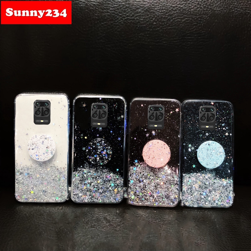 Ốp lưng mềm đính kim tuyến lấp lánh dành cho Xiaomi Redmi 10X 9A 9C 9 8 8A Note 9 9s Pro Max Note 9 Pro 5G