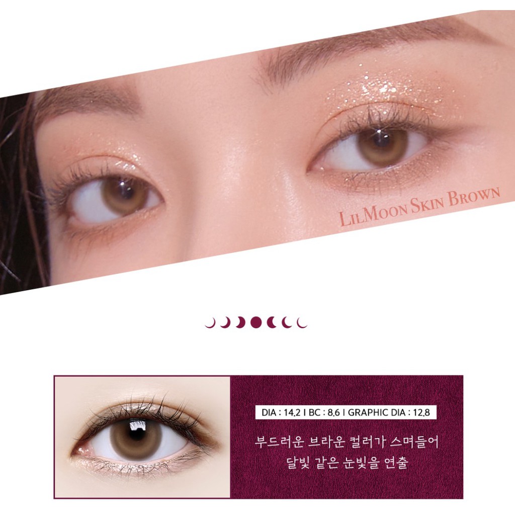 Kính áp tròng Lilmoon Skin Brown của Lensme Korea (HSD 1 tháng)