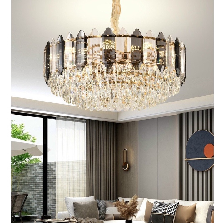 Đèn thả pha lê MONSKY BUT sang trọng 3 màu ánh sáng hiện đại trang trí nội thất