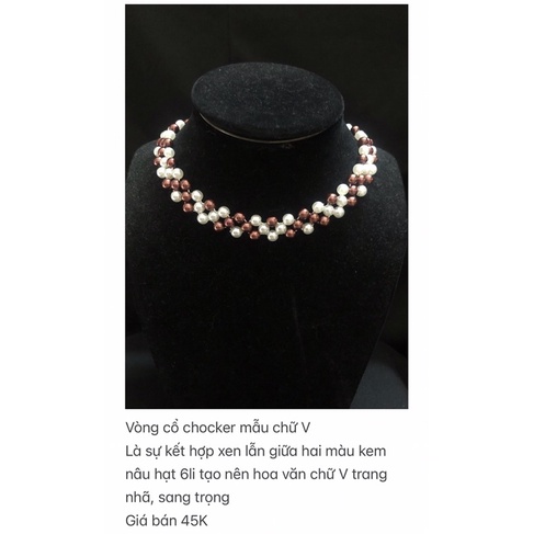 Vòng cổ choker mẫu chữ V