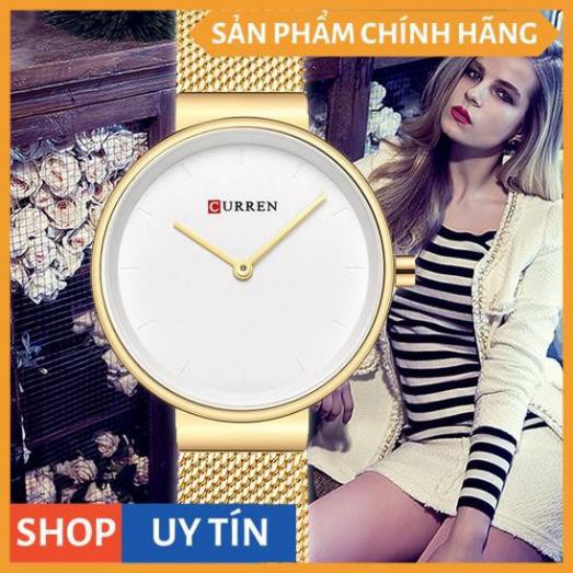 HÀNG CAO CẤP -  Đồng hồ nữ CURREN LUXURY – Dây Titanium cao cấp + Tặng hộp & pin  - Hàng Cao Cấp