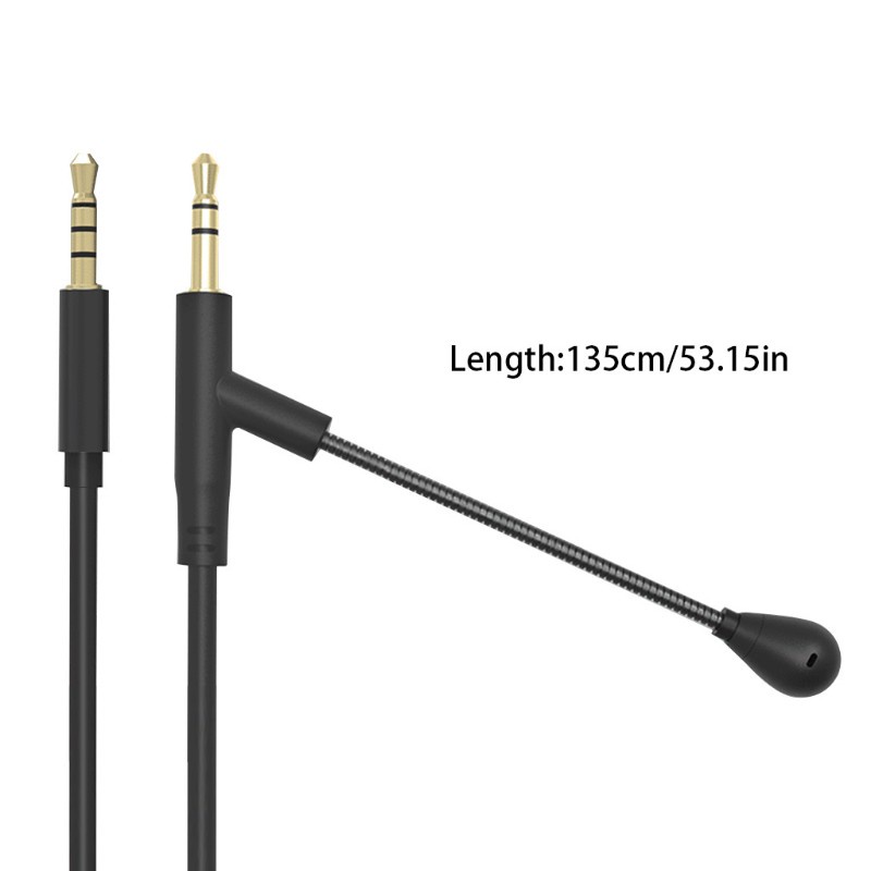 DOU For Boom Microphone Cable Studio Mic For 3.5mm Headphone With Condenser Mic