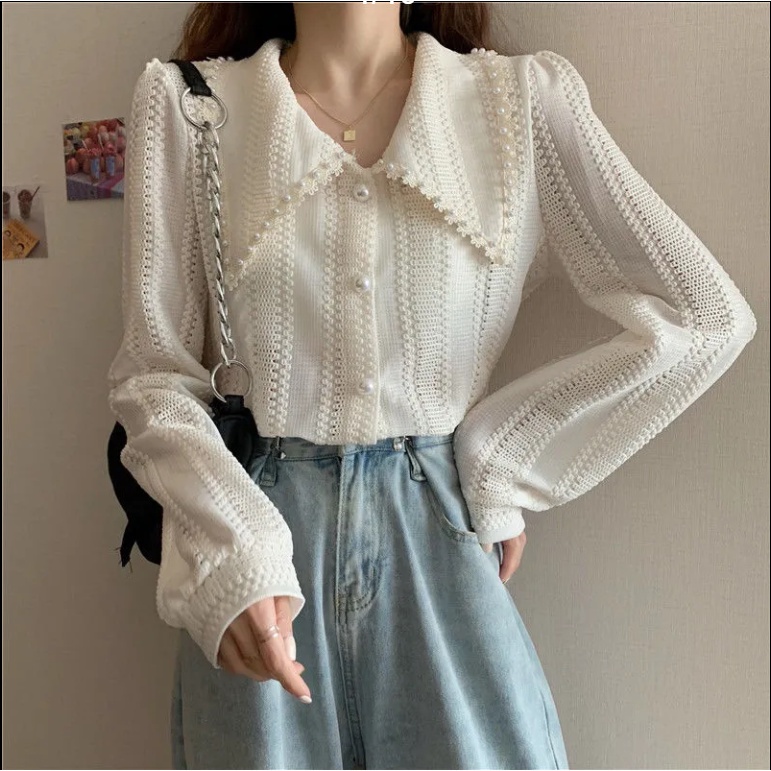 Áo Sơ Mi Chiffon Tay Dài Thời Trang Cho Nữ