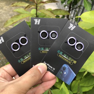 Vòng bảo vệ camera iPhone 12Mini - iPhone 12 - Chống Bụi, Hạn Chế Vân Tay - Màu Tím - NEW 2021