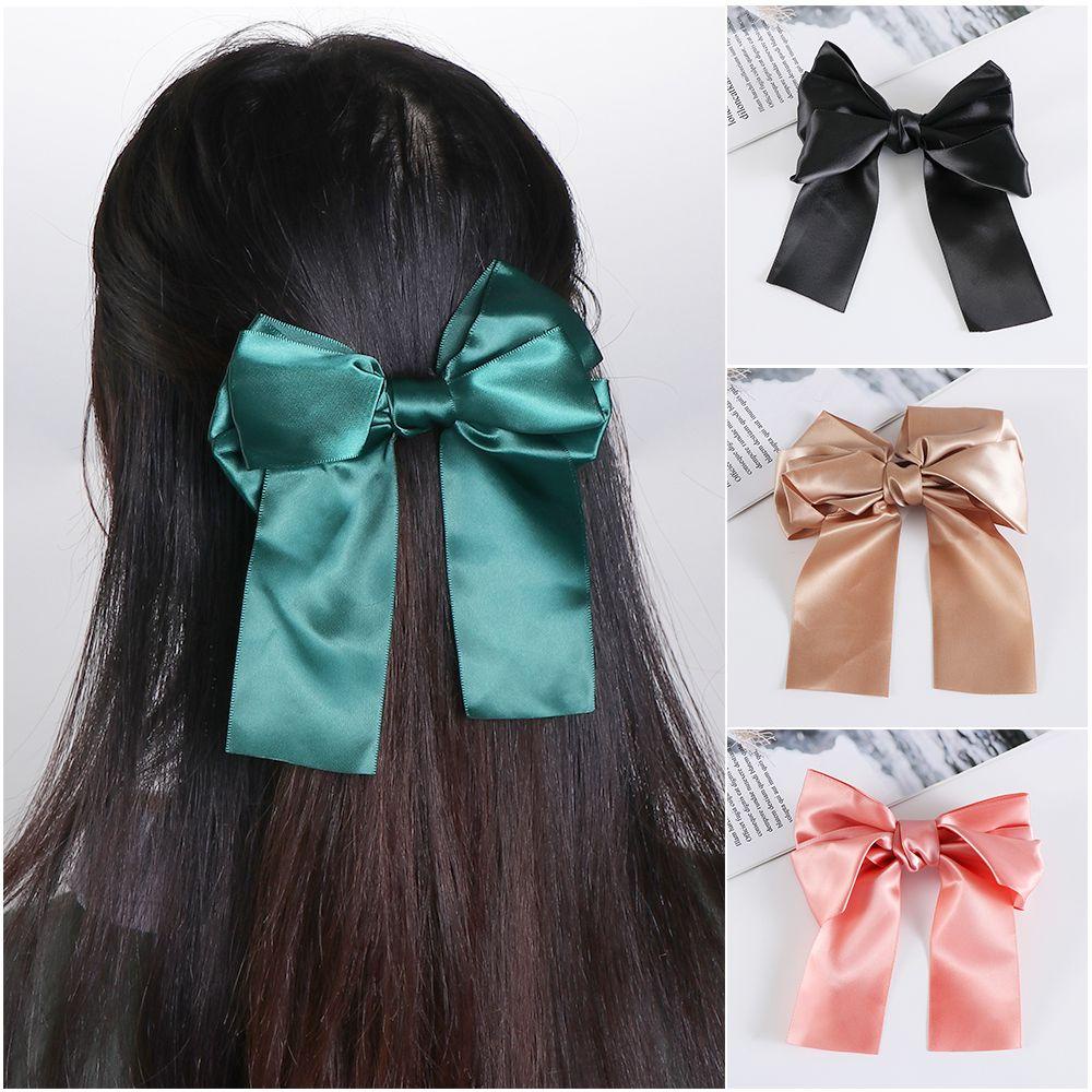 Băng Đô Nơ Cài Tóc Bằng Satin Cỡ Lớn