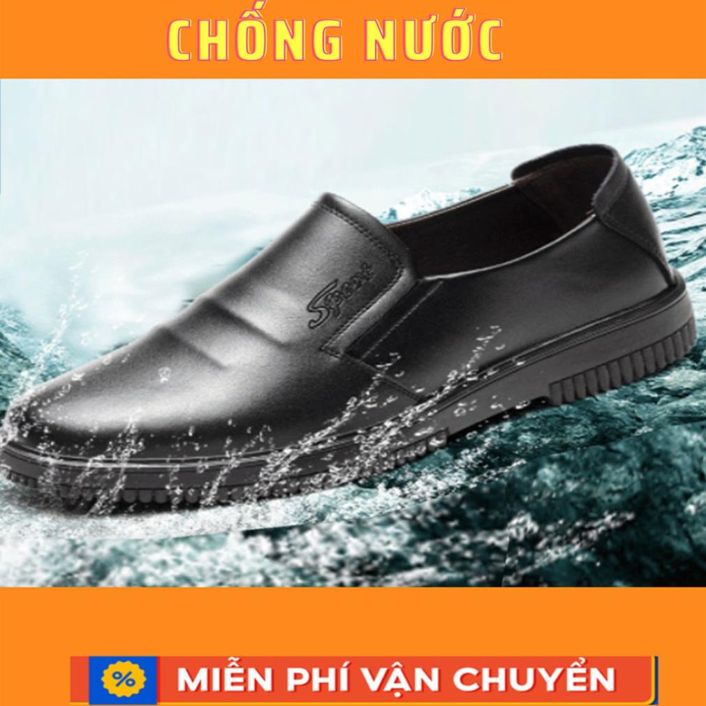 Giày Bảo Hộ Lao Động Nam Dáng Thời Trang Cách Điện Siêu Nhẹ Giày Thợ Điện Da Nhập Khẩu Chống Nước Đi Bếp L188 🥇