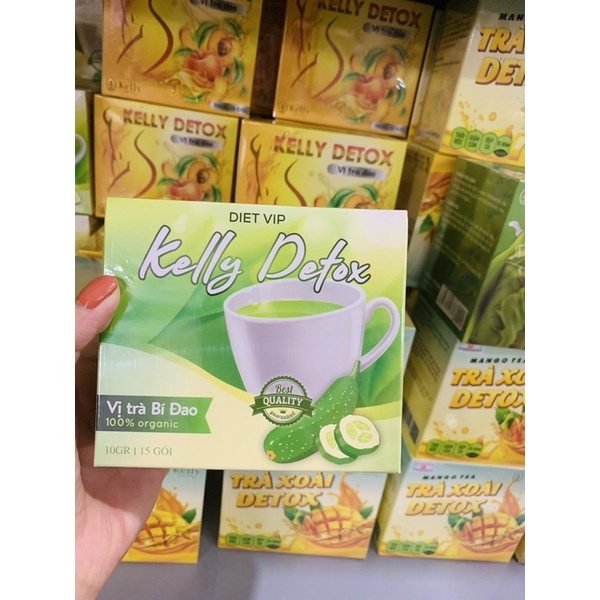 KELLY DETOX GIẢM CÂN CÁC VỊ (ĐÀO/BÍ ĐÁO/TÁO XANH/TRÀ XOÀI/TRÀ SỮA, MATCHA/NGŨ CỐC ĂN KIÊNG)-hàng chuẩn