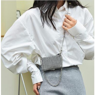 Túi Đeo Chéo mini Đính Đá Thời Trang 2022 Cho Nữ