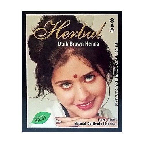 Bột Nhuộm Tóc Herbul Henna - Màu Nâu Sẫm