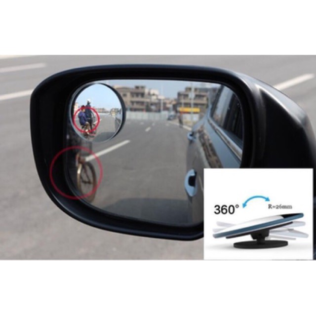 Bộ 2 gương cầu lồi xoay 360 độ ( không viền hàng đẹp ) MinhThu Auto Nội thất và các sản phẩm chăm sóc xe