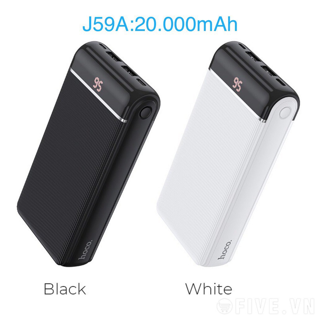 Pin Sạc dự phòng hoco J59A 20000 mAh chính hãng (BH 12 tháng)