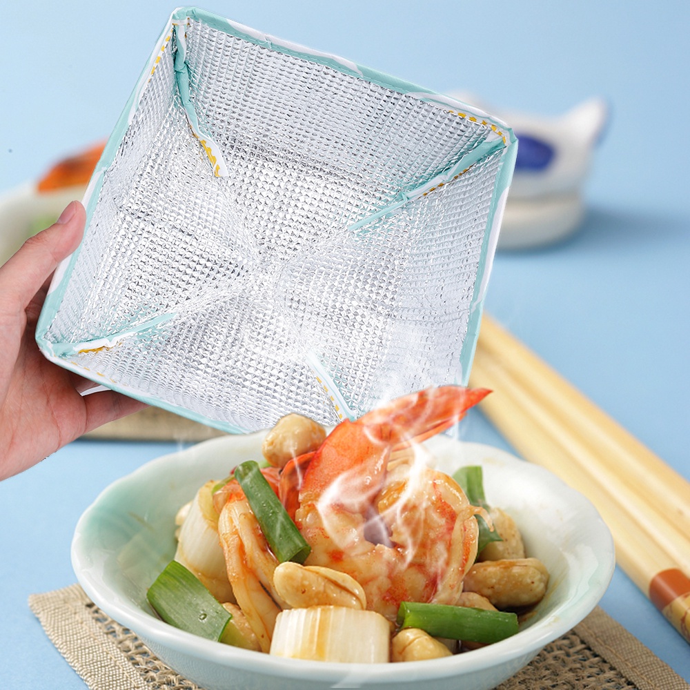 Lồng Bàn Đậy Thức Ăn Bằng Lá Nhôm Mini Chống Ruồi Muỗi Chống Bụi Chịu Nhiệt Có Thể Gấp Gọn Cho Nhà Bếp