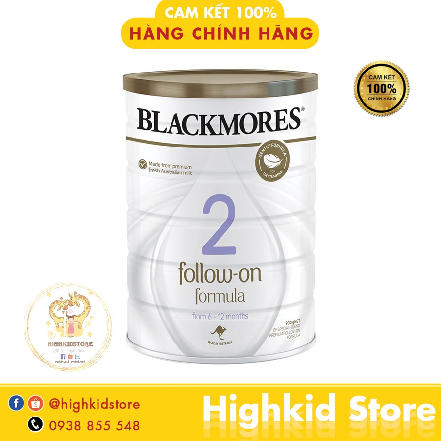 Tem phụ cty - Sữa Blackmore úc số 1, 2, 3 - 900g