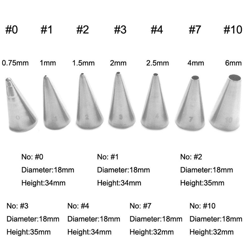 Set 1 / 7 Đuôi Bắt Bông Kem Trang Trí Bánh