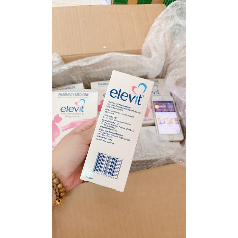 (Date 01/2024) Elevit Vitamin cho bà bầu 100 Viên