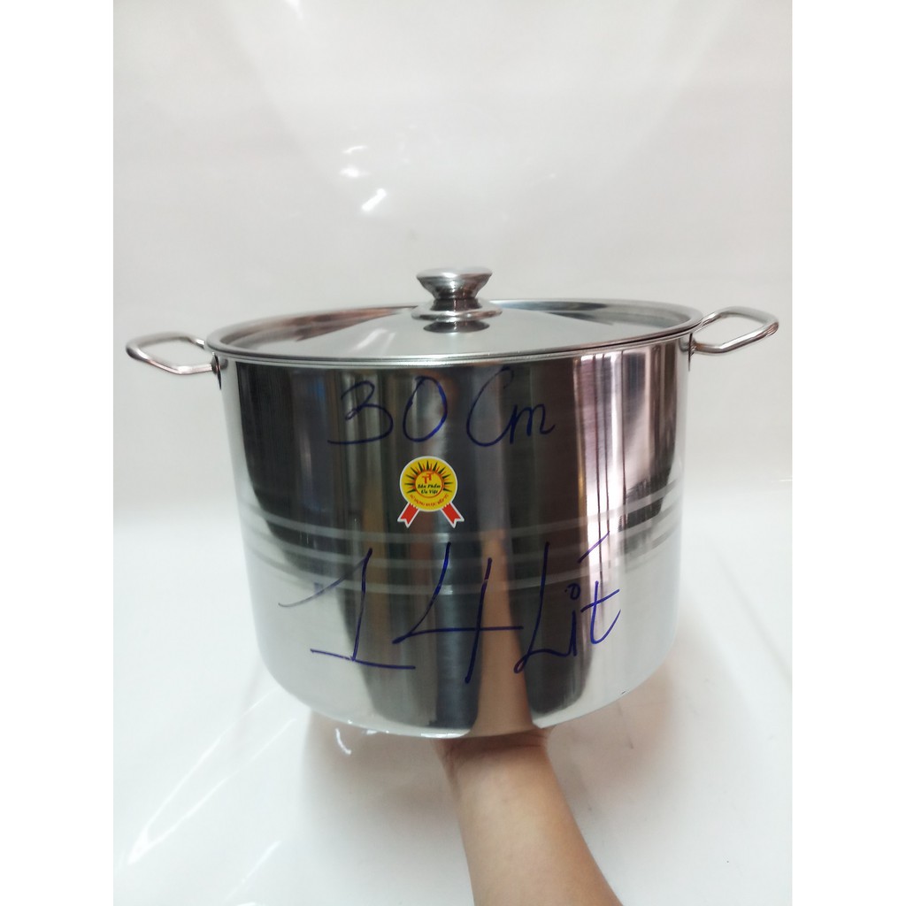 NỒI SÚP INOX LÙN LOẠI LỚN 30CM(14 LÍT).