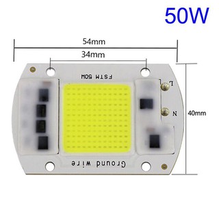 Chíp led 50w 220v , led công xuất 50w 220v màu trắng vàng gt4