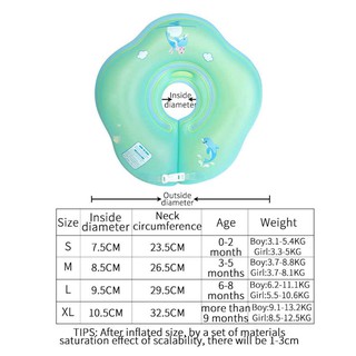 Plum Blossom-shape Neck Tube Inflatable Baby Swimming Children Float Traine-SPL3000