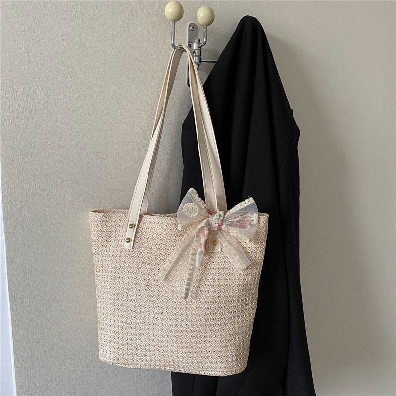 Túi Xách Bucket Đeo Vai Dung Tích Lớn Thời Trang Mùa Hè Cho Nữ