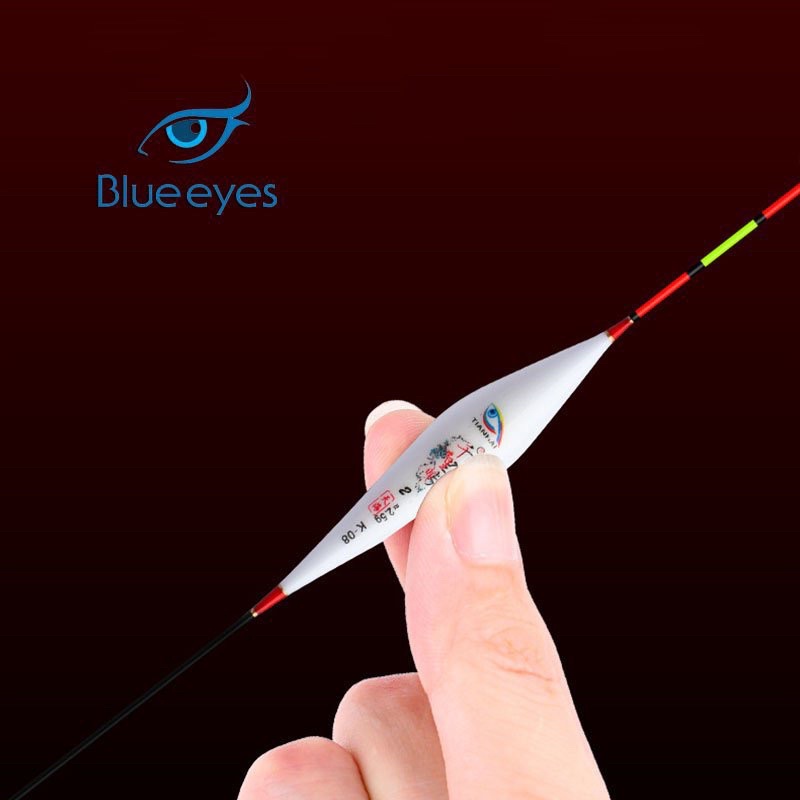 Hộp phao K Blue Eyes -12 phao trắng sứ nano cao cấp với 4 mã phao - tín hiệu nhạy, độ chuẩn xác cao
