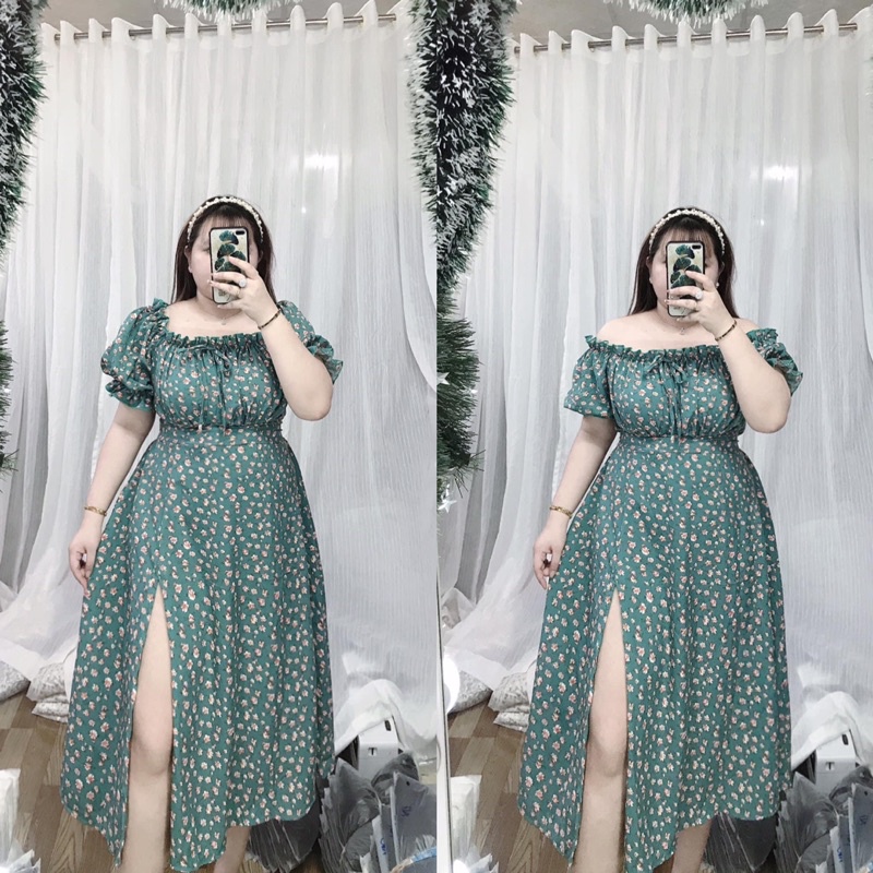 VÁY XẺ TÀ FORM DÀI BIGSIZE By Thiên bình