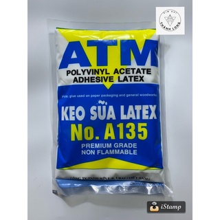 Keo sữa Latex dán giấy dán tường dán gỗ làm slime ATM 1KG