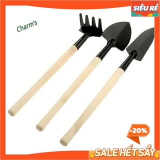 Bộ dụng cụ làm vườn mini 3 MÓN siêu xinh- thuận tiên hơn cho việc trang trí tiểu cảnh