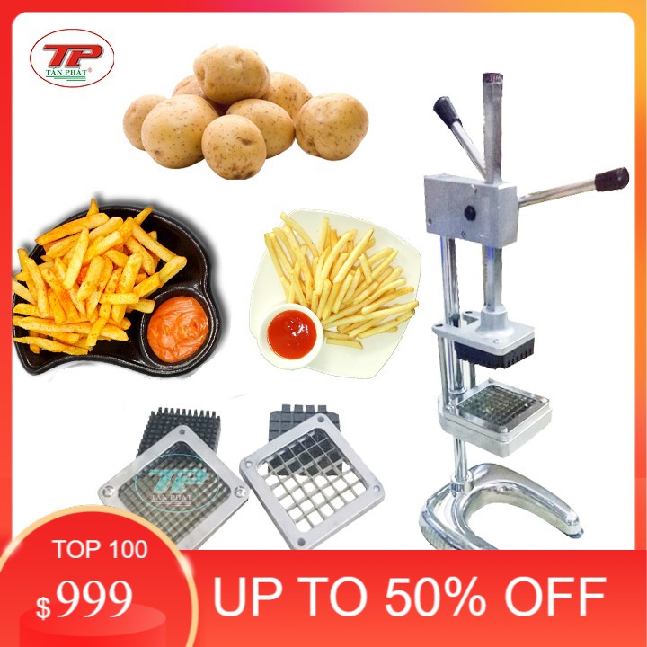 Máy cắt khoai tây, khoai lag, cà rốt sợi vuông , 2 loại  Tấn Phát - KDTP01