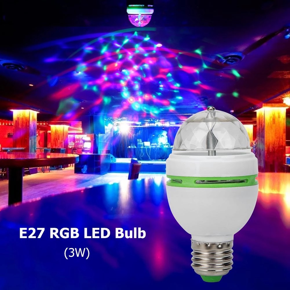 Bóng Đèn Led Pha Lê 3w Nhiều Màu Sắc Trang Trí Tiệc Tùng / Bar