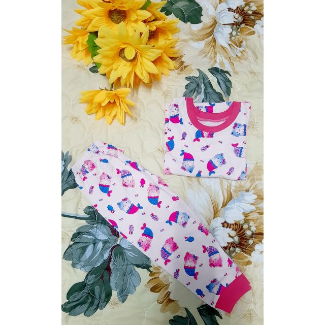 Đồ bộ tay dài cho bé gái 14-18kg