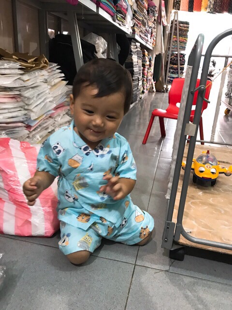 [6-20kg] Bộ yukata tay ngắn cho bé trai và bé gái