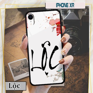 Ốp lưng kính 3D iPhone XR - chữ thư pháp ý nghĩa