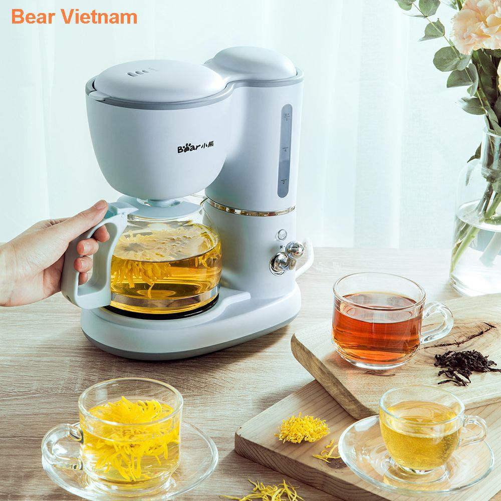 ┅☽♦Máy pha cà phê tự động kiểu Mỹ Bear gia đình nhỏ giọt để trà và ấm