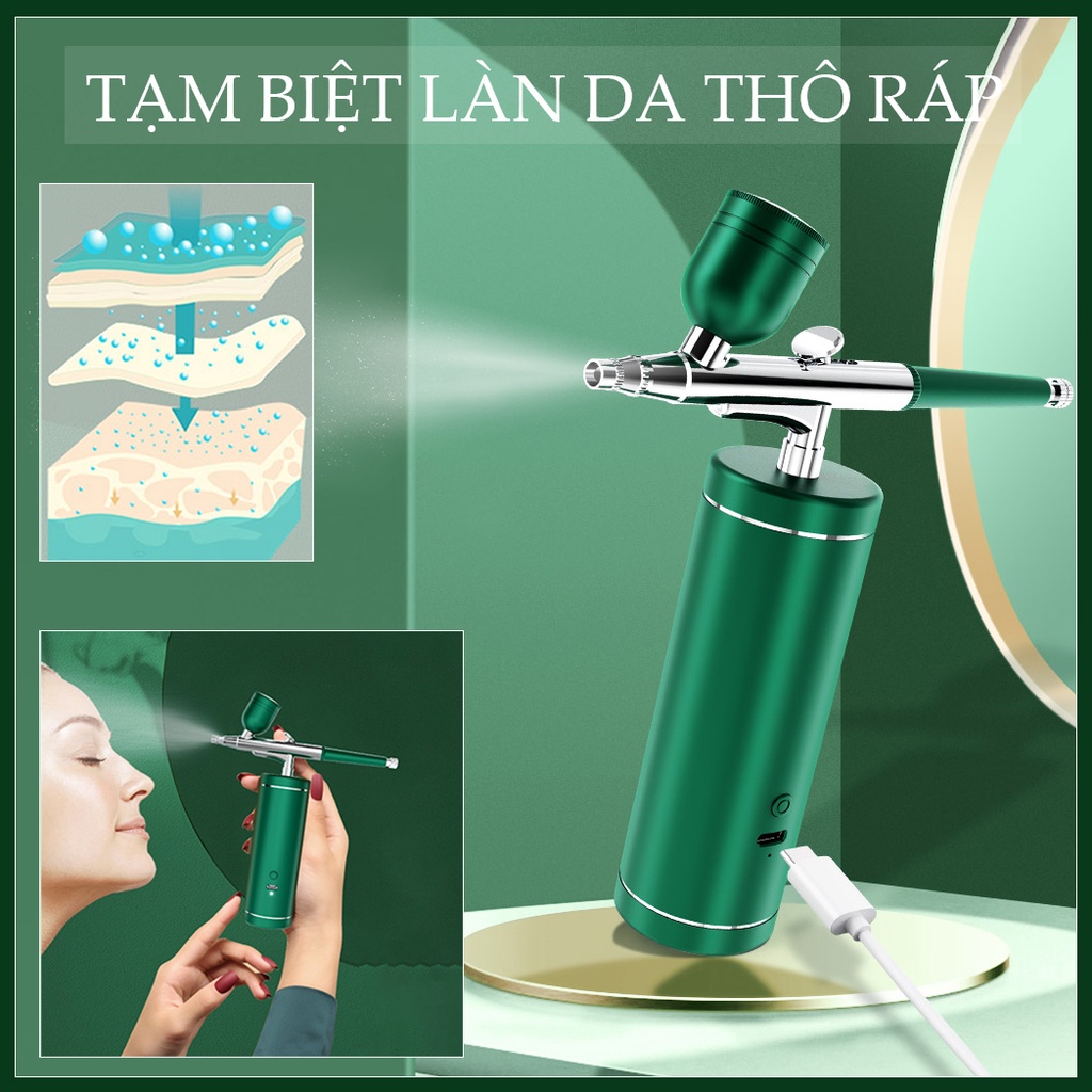 Máy phun sương - Máy phun oxy mini z16 - Máy xông hơi mặt Máy xịt khoáng Chai xịt phun sương Cấp ẩm Săn cơ Chống lão hóa