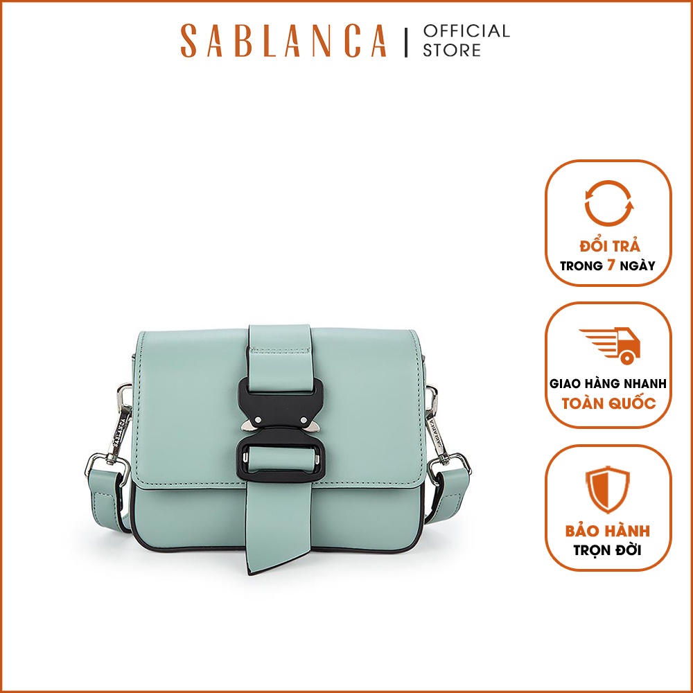 Túi đeo chéo phối Belt trang trí cỡ nhỏ - Sablanca 5051SD0084