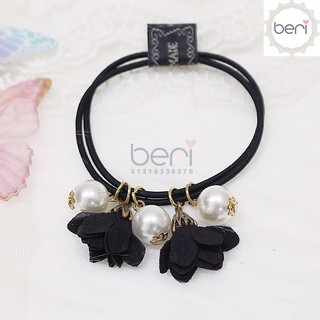 Cột tóc hoa ngọc trai Hàn Quốc BERI (đen) - CT021