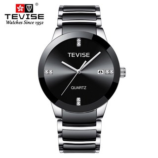 Đồng hồ pin nam TEVISE T845GS dây thép không gỉ 3 kim thời trang