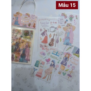 🔹 Sticker Hình Dán Xấp 4 Tấm