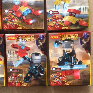 Lego xếp hình Super Heroes - Ironman (có 8 mẫu)