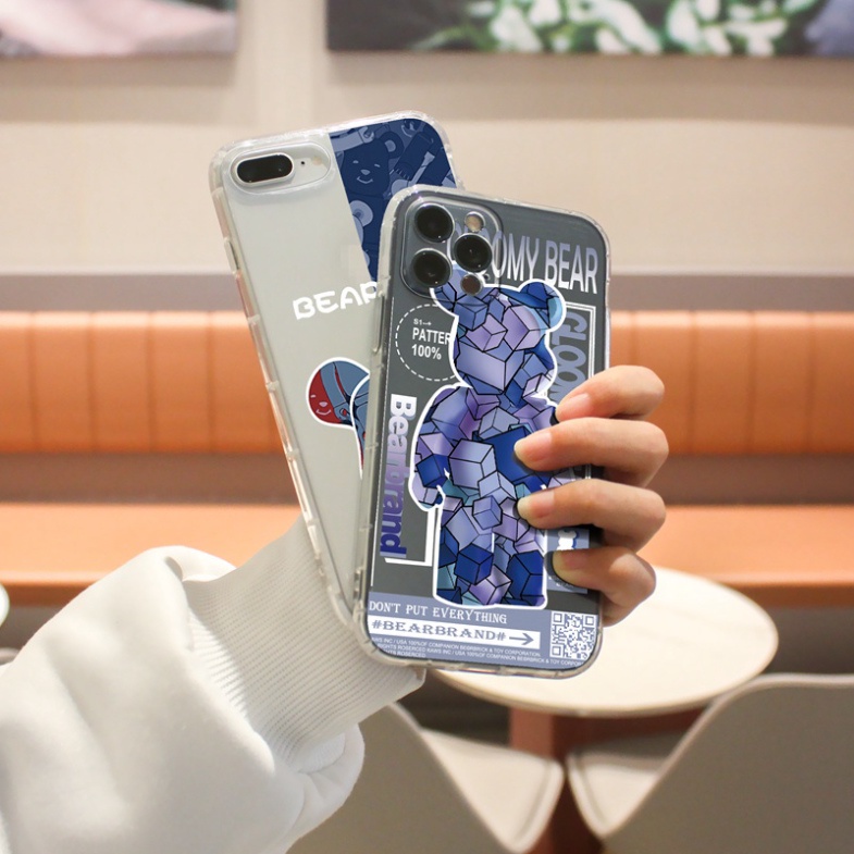 Ốp lưng iphone 6, 6s plus, 7 8 Plus, X, XS, XR, XSMAX, 11, 12, 13 PROMAX TRONG SUỐT BEARBRICH PKVN