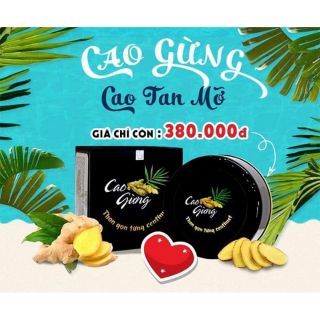 Cao gừng gel massage tan mỡ
dáng thon gọn, da mịn màng